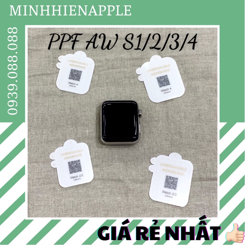 Dán PPF tự phục hồi trầy xước cho màn hình Apple Watch Series 1/2/3/4