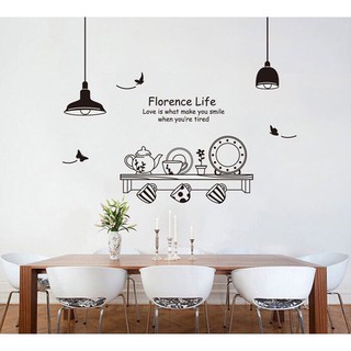 Decal dán tường phòng bếp