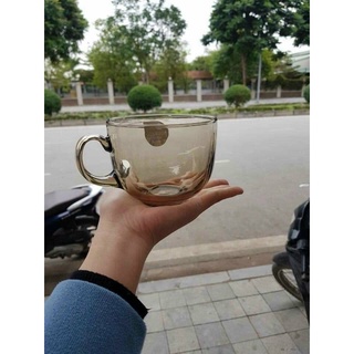 Combo 3 Cốc thuỷ tinh màu hổ phách