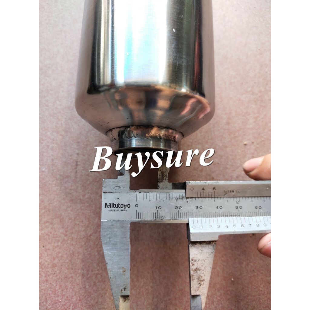 Bầu nén inox đầu xịt ren 27mm rộng 70mm 1hp