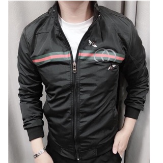 Áo khoác dù nam 2 lớp hoạ tiết oong GUCCI TCS KD032