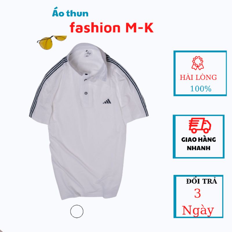 Áo Thun Thể Thao Nam Cổ Bẻ Ngắn Tay chất liệu cotton co giãn thoáng mát, Đủ Màu, Đủ size