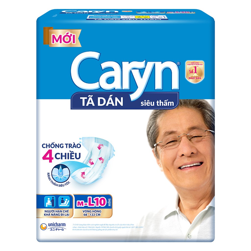 Tã Dán Siêu Thấm Caryn cho mẹ sau sinh/ người hạn chế khả năng đi lại M-L