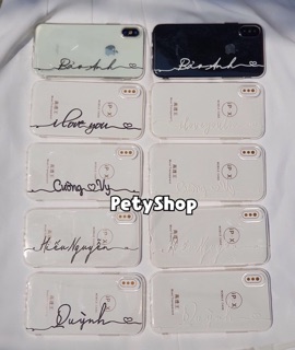 Ốp trong in tên iphone 5/5S/5SE/6/6S/6Plus/6SPlus/7/7Plus/8/8Plus/X