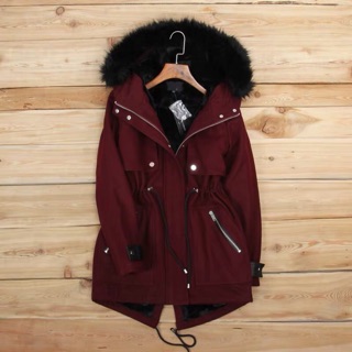 Áo parka lót lông toàn bộ