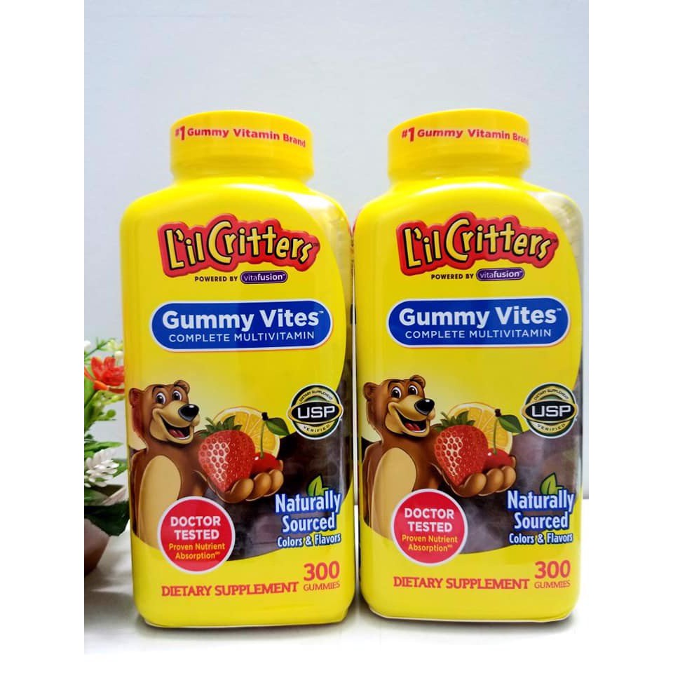 Kẹo Dẻo Bổ Sung Vitamin Và Khoáng Chất Cho Trẻ L'il Critters Gummy Vites 300 Viên