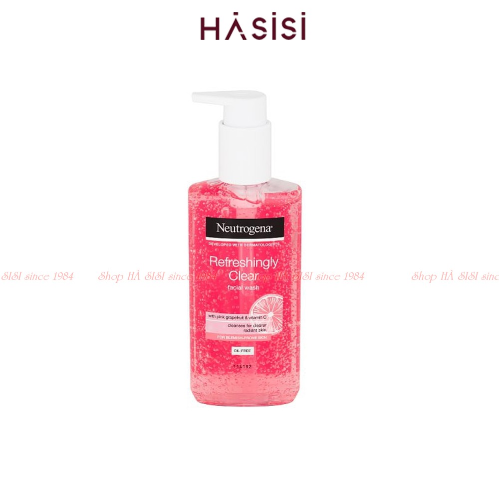 Sữa Rửa Mặt Chiết Xuất Bưởi NEUTROGENA REFRESHINGLY CLEAR WITH PINK GRAPEFRUIT & VITAMIN C FACIAL WASH 200ml