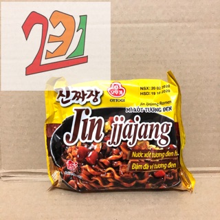 [135 g] Gói Mỳ Trộn Tương Đen Ottogi Jin jjajang Vàng