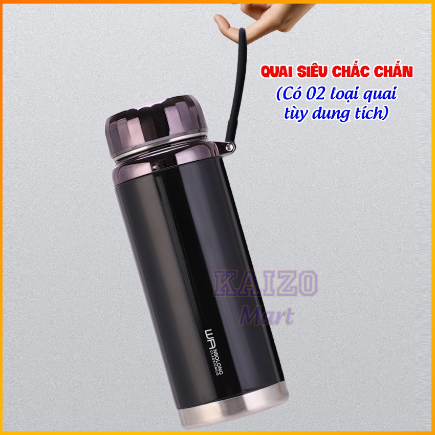 Bình nước giữ nhiệt BaoL  600ML/780ML/1000ML/1200ML Inox cao cấp chống gỉ - Tặng khăn lau đa năng Bảo hành 3 tháng Kaizo