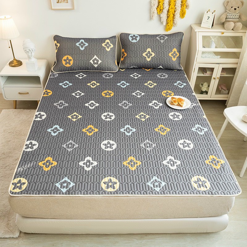 Chiếu điều hòa cao su non tencel 2D nhập khẩu, Chất liệu tencel và mủ cao su thoáng mát tặng kèm 2 vỏ gối đủ size nệm