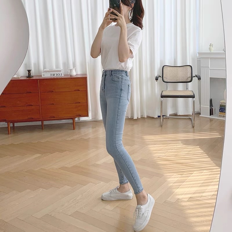 Quần jeans nữ , chất vải denim siêu co giãn ,dáng skinny hack dáng cho các bạn nữ  B01