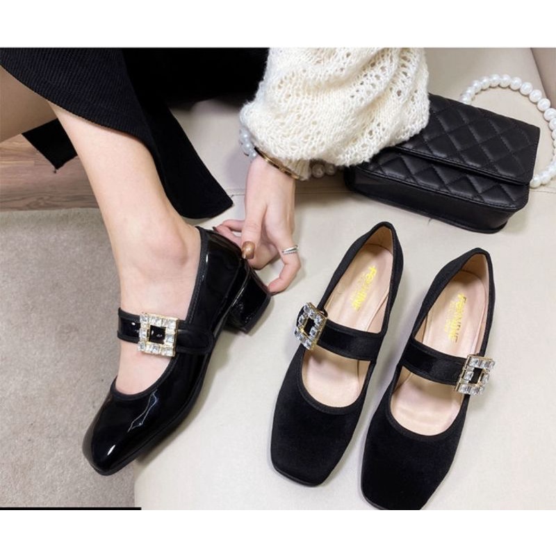 Giày cao gót nữ dáng tiểu thư mã H82