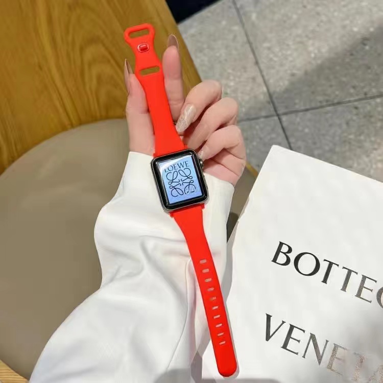 Dây Đeo Tay Bằng Silicone Thoáng Khí 2022 Cho Apple Watch 49mm 41mm 45mm 44mm 40mm 42mm 38mm 44mm i-Watch ultra 7 6 5 4 3 2 1 se