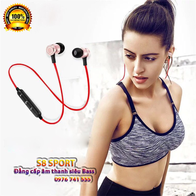 Tai nghe Bluetooth Sports Headset S8 - Tuyệt đỉnh âm thanh (BH 1 đổi 1)