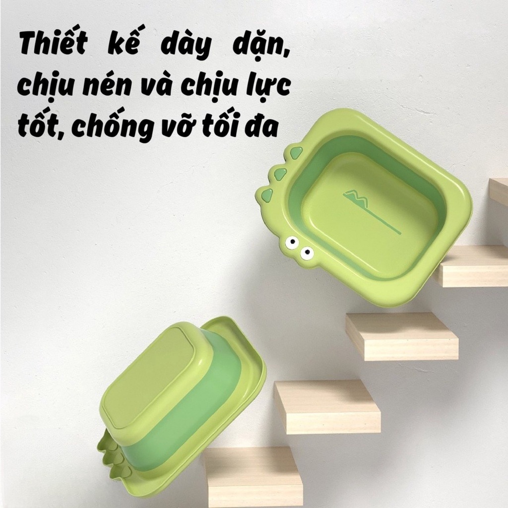 Thau Rửa Mặt Hanbei Gấp Gọn Nhiều Hình Ngộ Nghĩnh