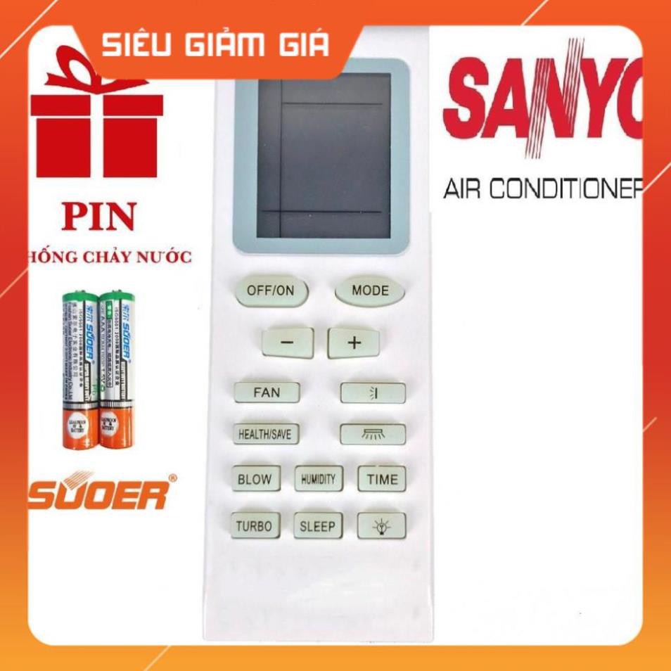 Điều khiển điều hoà Sanyo mẫu 2 Remote máy lạnh Sanyo chính hãng - Giá tốt nhất