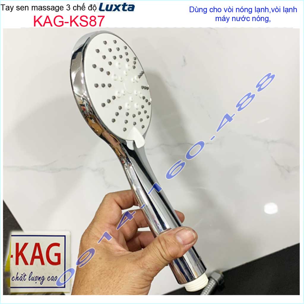 Vòi sen tắm Luxta KAG-KS87 trọn bộ có dây, Best Sales shower head vòi hoa sen tia nước mạnh sử dụng tốt