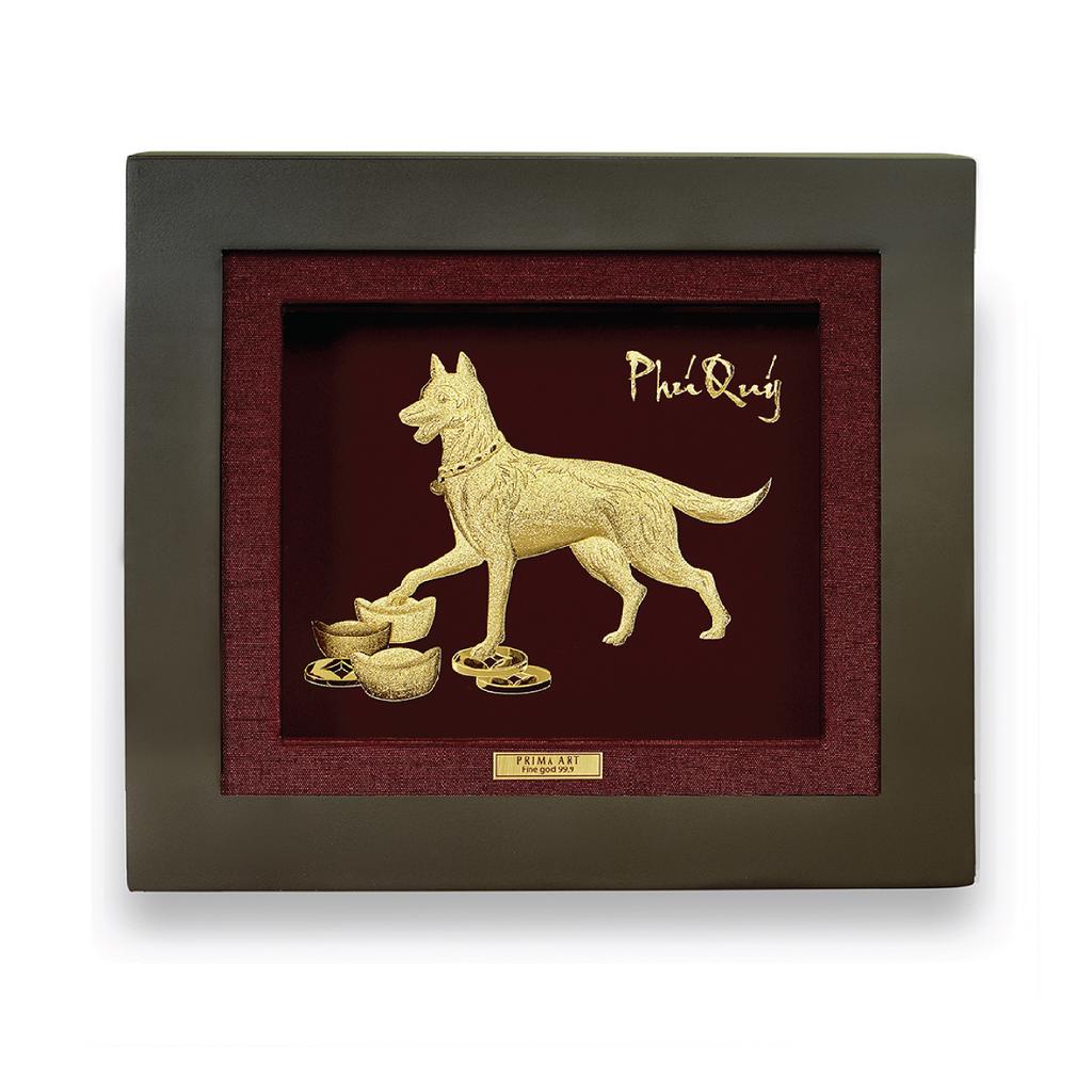 Tranh Vàng 24K PRIMA ART - TUẤT NĂNG ĐỘNG 1 - Kích thước 18 x 20 cm - CGS-0411-18