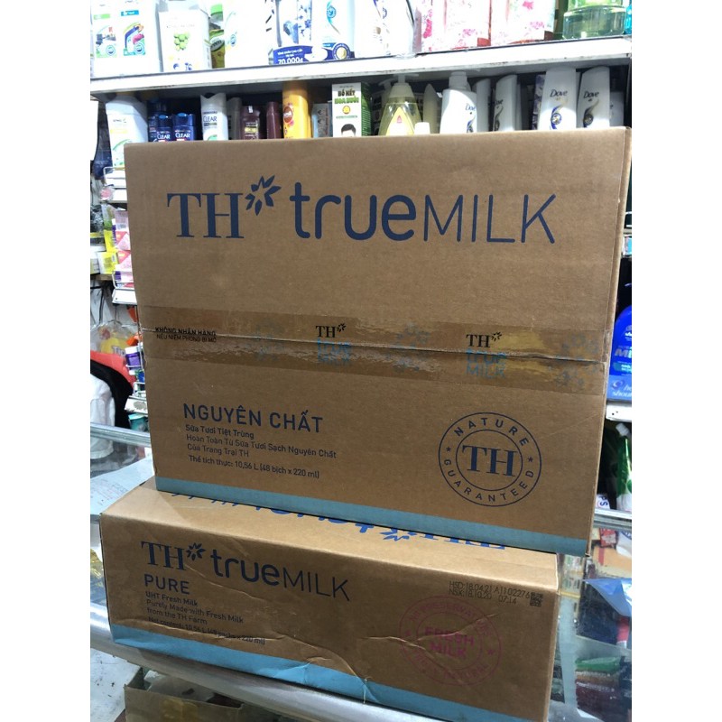 Sữa Túi TH True Milk Thùng 48 túi x 220ml