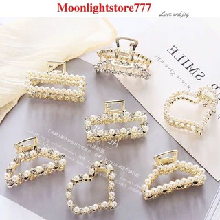 Kẹp Tóc Ngọc Đính Hạt Ngọc 3 Chi tiết Xinh Đẹp Cho Nữ