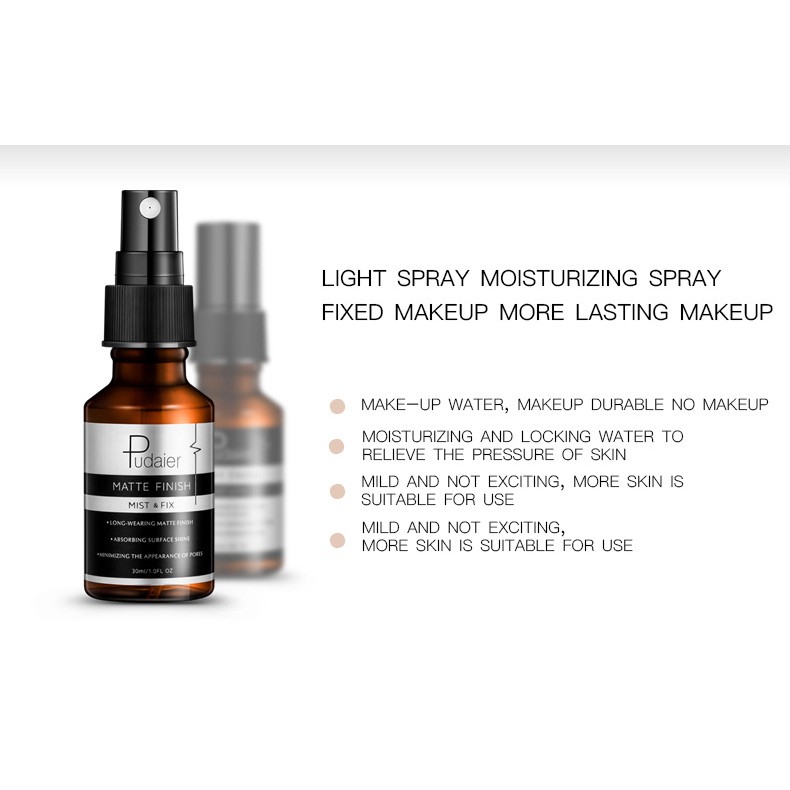 Xịt Cố Định Lớp Trang Điểm Bền Đẹp Pudaier Matte & Dewy Finish | BigBuy360 - bigbuy360.vn