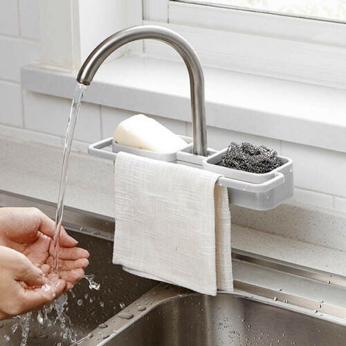 Giá gắn vòi bồn rửa chén để đồ dùng tiện lợi chuyên dụng