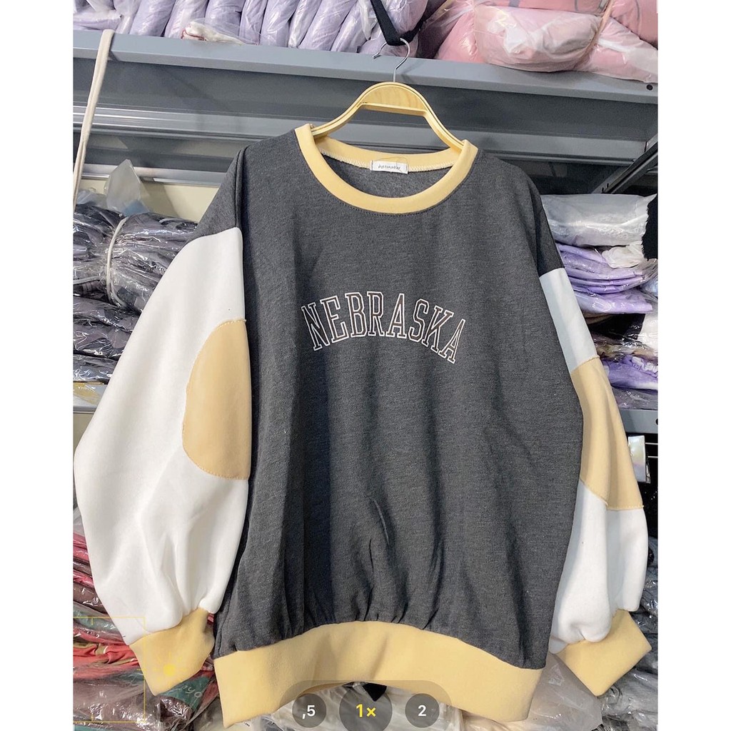 [ SIÊU THÁNH LẦY LỘI ] Áo Nỉ nebraska Phom Cực Chất, Áo Nỉ Nữ. | BigBuy360 - bigbuy360.vn