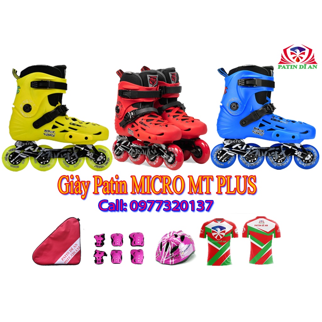 Giày Patin Micro MT PLUS Thương hiệu đến từ Thụy Sỹ tặng kèm balo+bảo hộ + vớ Nike