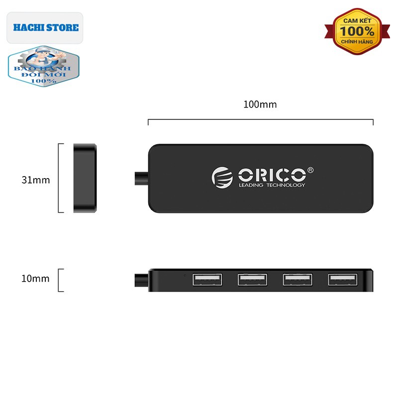 Bộ chia USB 2.0 4 cổng ORICO FL01 – Hàng Phân Phối Chính Hãng