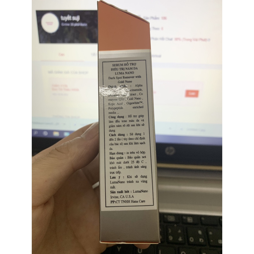 KEM GIẢM NÁM LUMA NANO DARK SPOT REMOVER 20ml