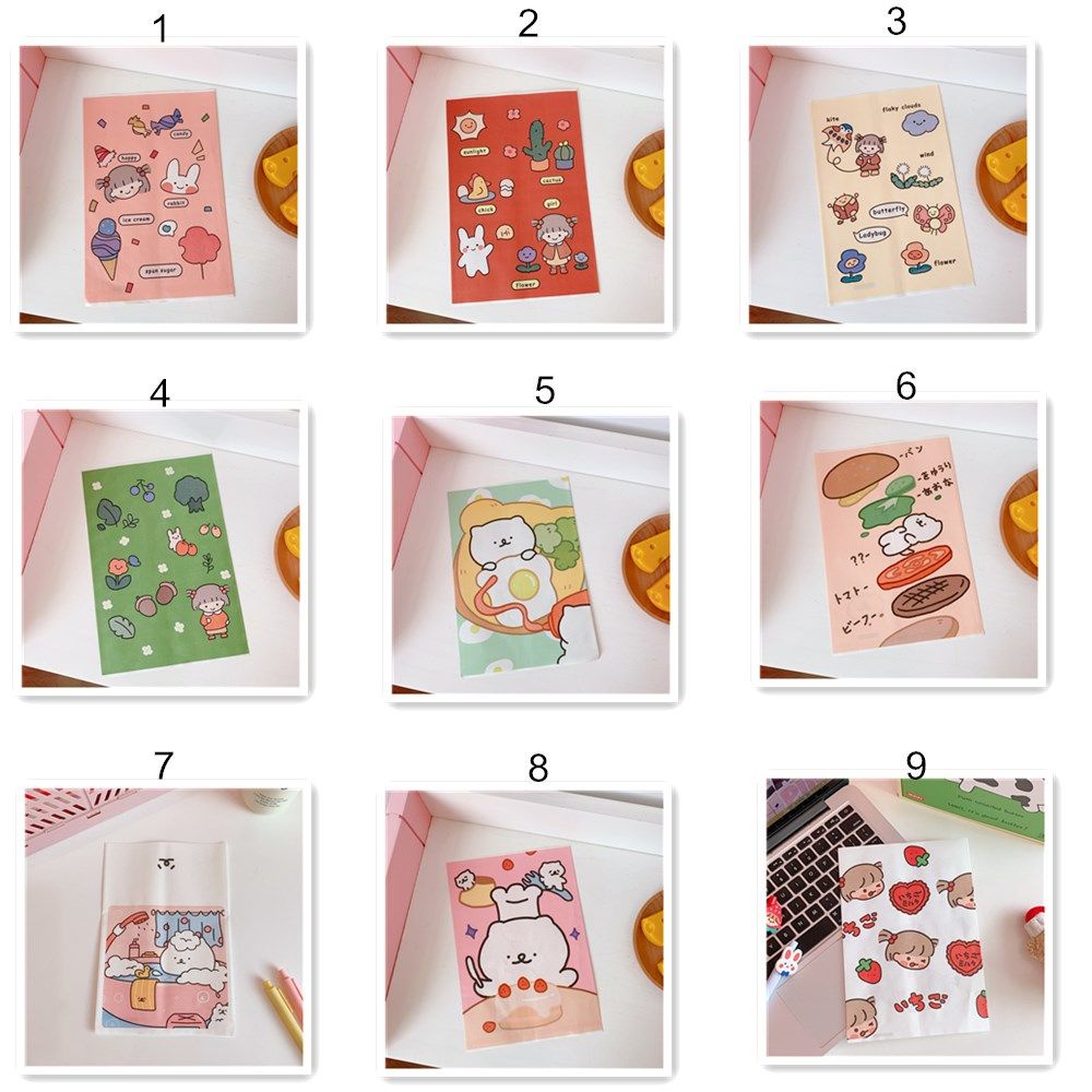 Túi giấy đựng bánh kẹo in hình gấu hoạt hình dễ thương