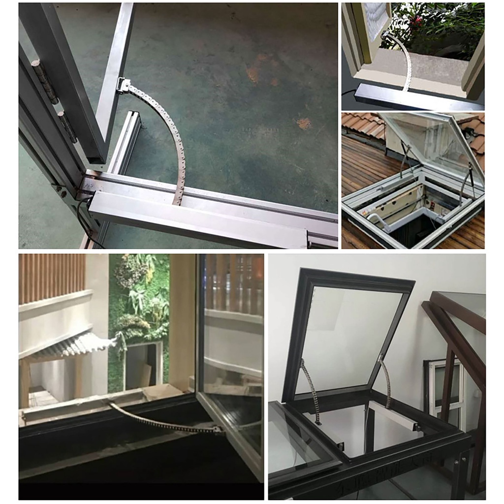 Thiết bị đóng mở cửa sổ, nắp giếng trời tự động 24VDC 300mm / 400mm / 500mm / 600mm / 800 mm