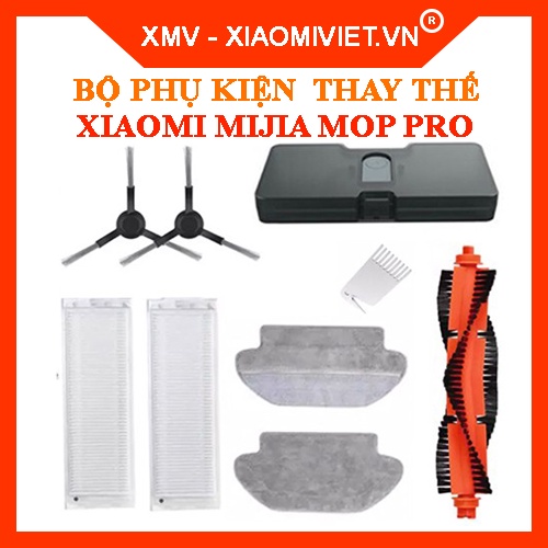 Bộ phụ kiện cho robot hút bụi lau nhà Xiaomi Vacuum Mop Pro (Mop-P) Mijia Gen 2 - Hàng chính hãng