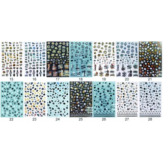 1 Miếng Dán Trang Trí Móng Tay Hình Lá 3D