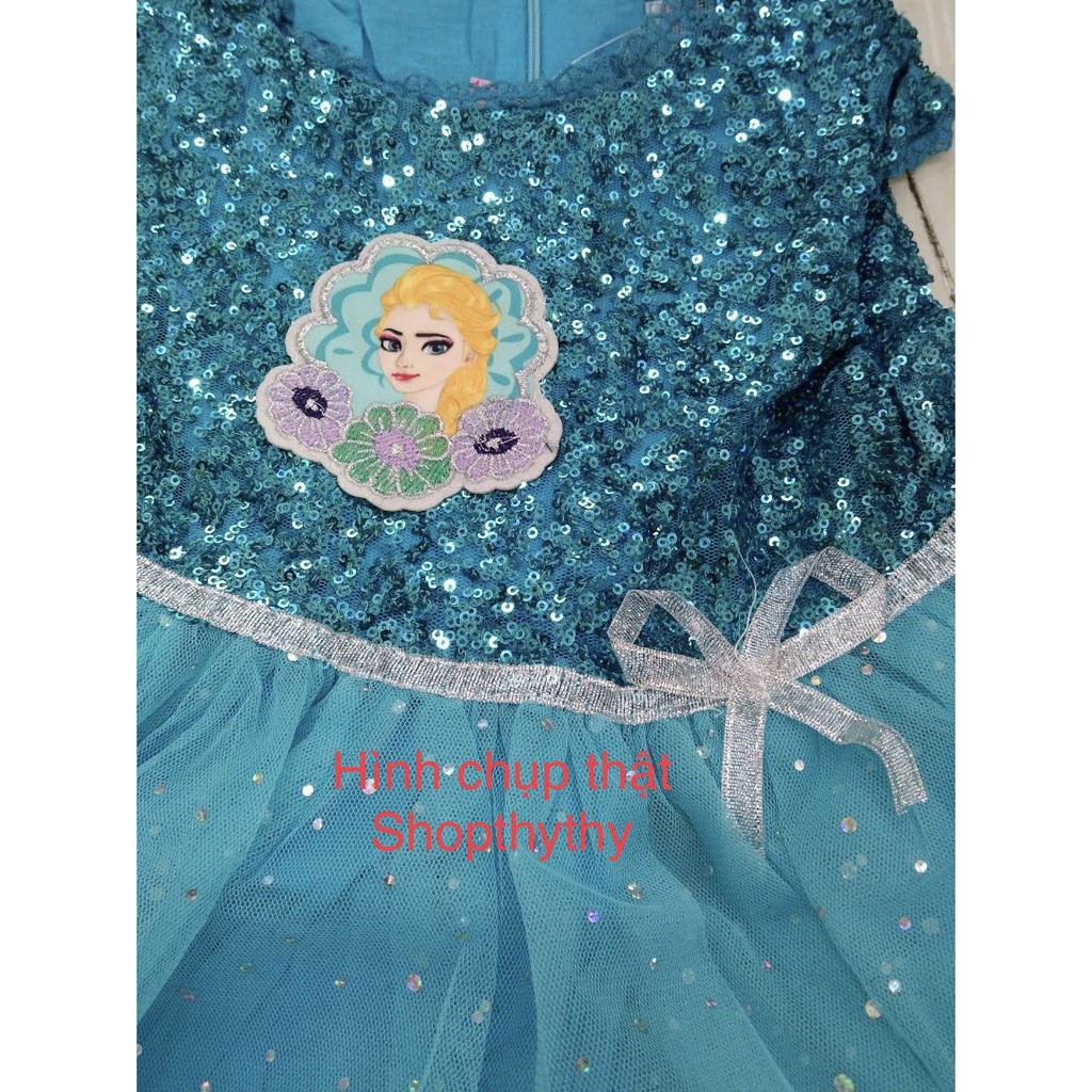 Váy công chúa băng giá elsa dành cho bé gái