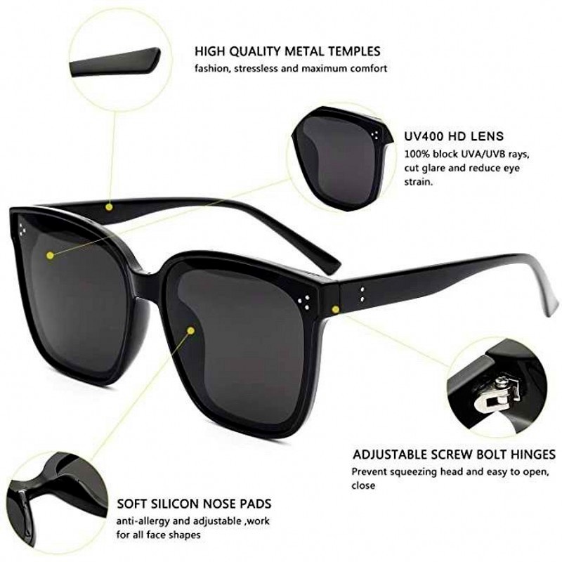 Kính Mát Phân Cực Chống Tia UV Phong Cách Cổ Điển Thời Trang Cho Nam Và Nữ/ Nữ Tròn