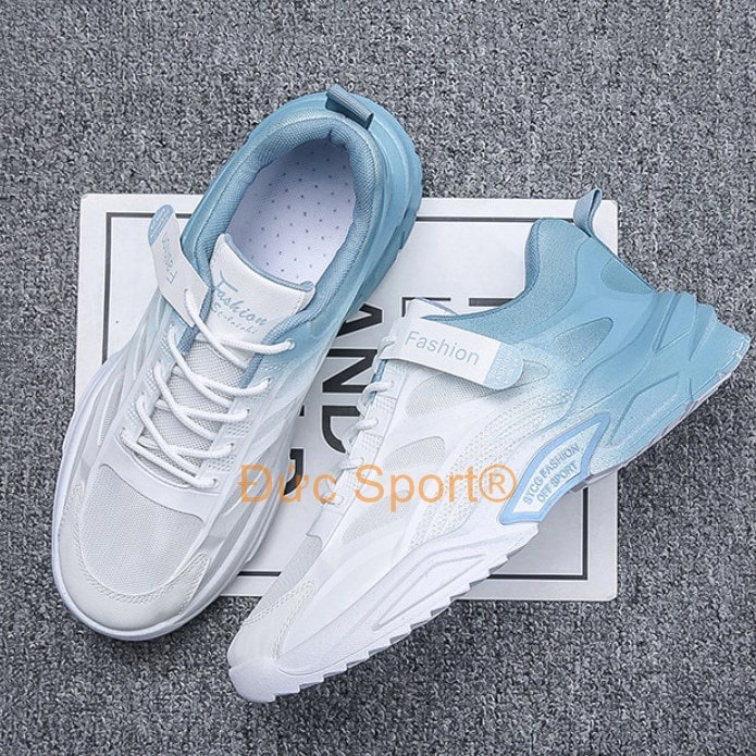 Giày nam sneaker hàn quốc giày độn đế ĐứcSport giầy thể thao nam tập gym chạy bộ thể dục cổ thấp,đế cao su giày hot G242