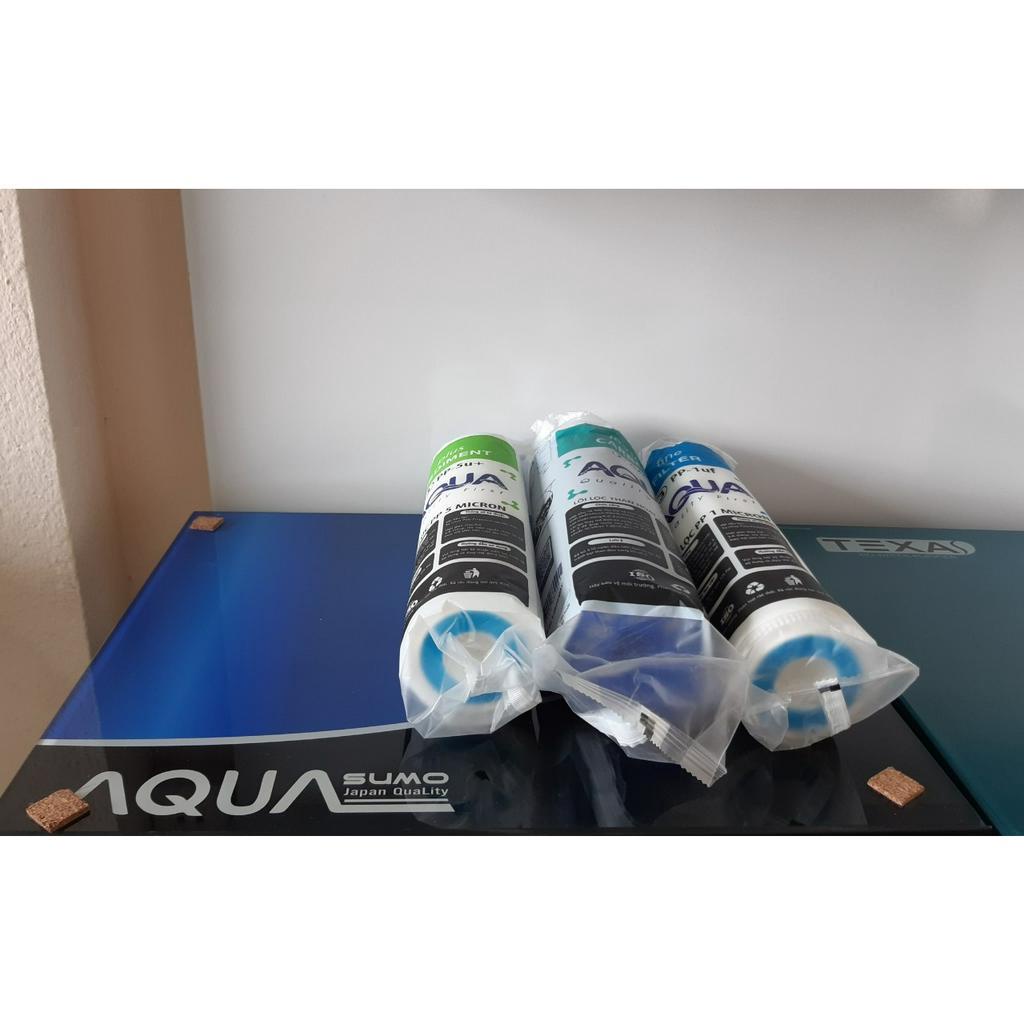 Bộ lõi lọc nước aqua 10 inch dùng tất cả các máy lọc nước