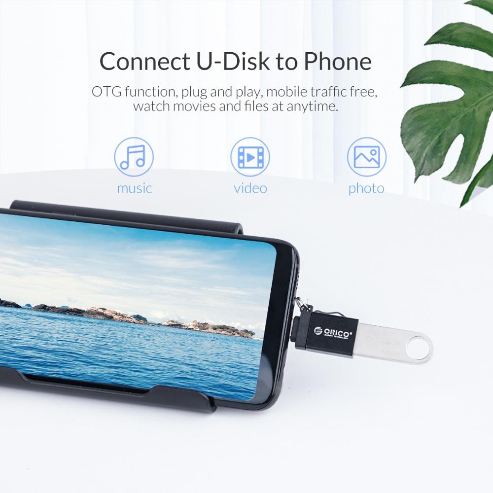 Đầu chuyển đổi OTG USB Type C sang Type C OTG Orico 3.0 cho điện thoại/ laptop/ máy tính bảng