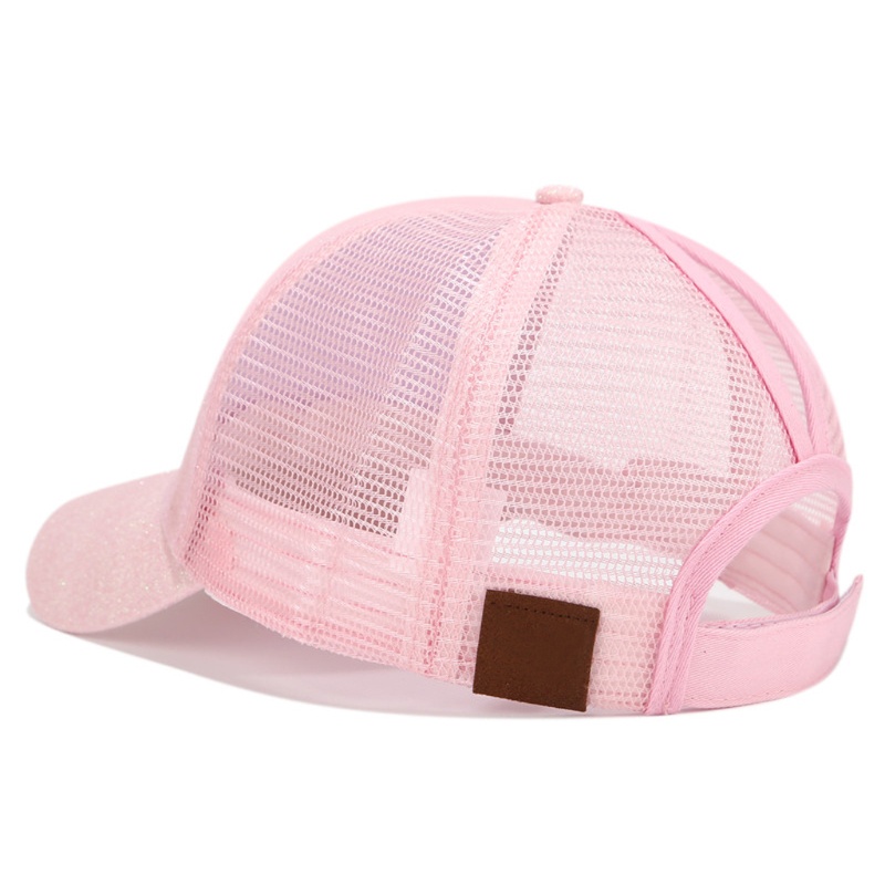 Mũ Lưỡi Trai Phối Lưới Lấp Lánh Thời Trang Mùa Hè Cho Nam Và Nữ