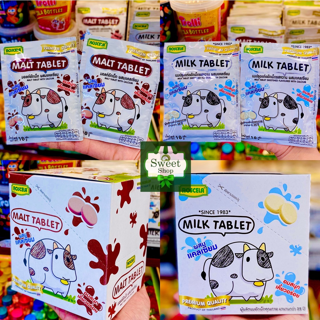 Kẹo sữa bò Milk Tablet Thái Lan mẫu mới (combo 2 bịch)