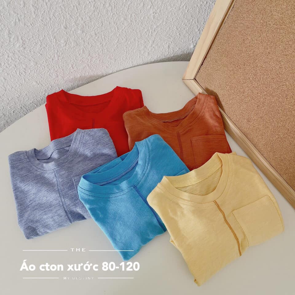 Áo cotton xước dài tay Mozi cho bé