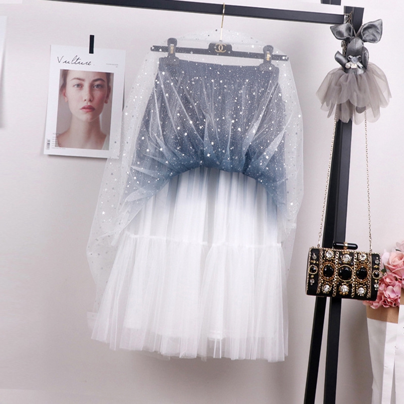 Chân Váy Dài Dáng Chữ A Màu Gradient Thời Trang Mùa Xuân Cho Nữ | BigBuy360 - bigbuy360.vn