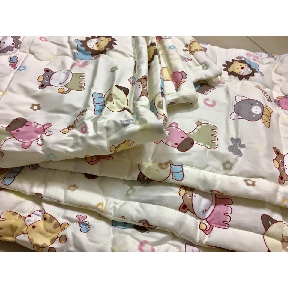 Chăn Trần Cotton 100% KORE 1*1,5m Tặng Kèm Vỏ Gối (Giao ngẫu nhiên)