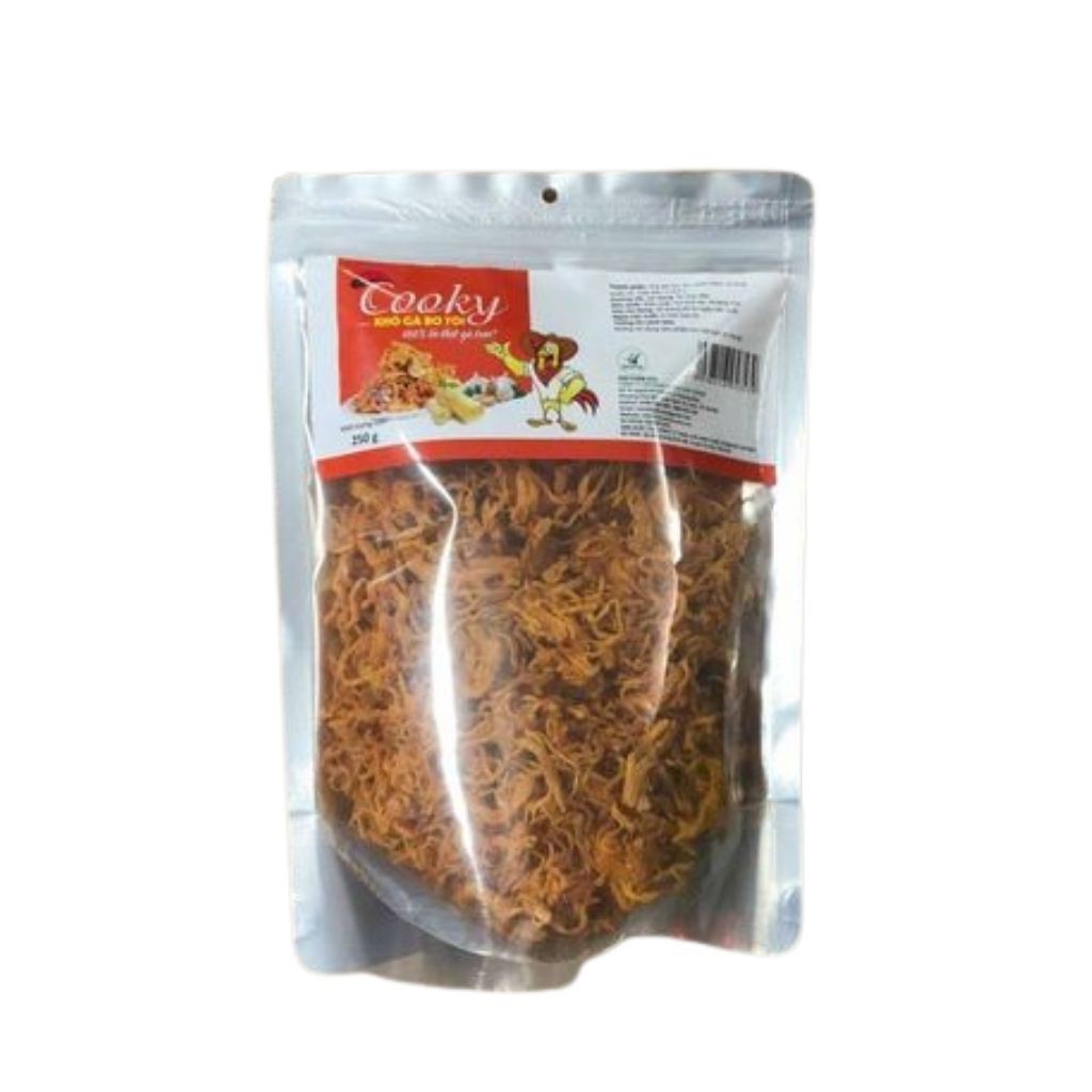 Khô gà bơ tỏi FREESHIP Khô gà bơ tỏi Thơm ngon Giòn rụm (gói 50g, 120g, 250g).