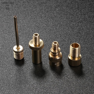 DUNLOP Set 4 Đầu Chuyển Đổi Van Bơm Hơi Lốp Xe Đạp Chuyên Dụng