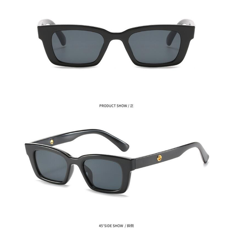 Bingo Kính Mát Gọng Chữ Nhật Phong Cách retro Thời Trang Cho Nam Nữ