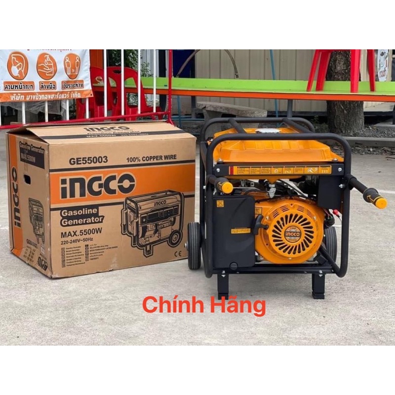 INGCO Máy phát điện dùng xăng 5.5 KW GE55003 (Cam kết Chính Hãng 100%)