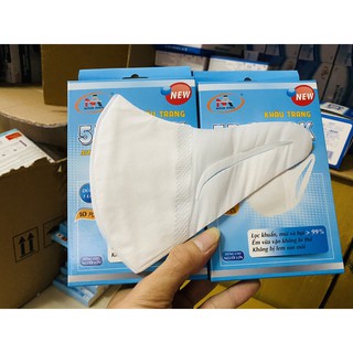 Hộp 10 cái Khẩu trang 3D Mask FAMAPRO quai vải