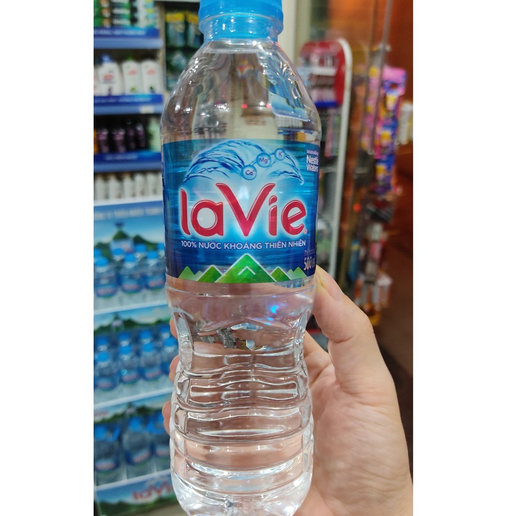 Nước khoáng thiên nhiên lavie chai 500ml và 350ml